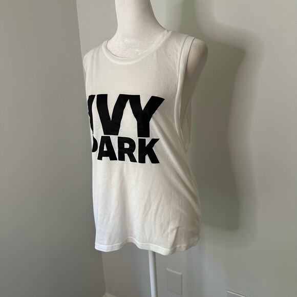 Ivy Park white logo tank top size XS - Picture 3 of 9